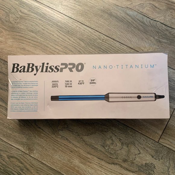 NEW BABYLISSPRO NANO TITANIUM CURLING WAND 3/4" - Picture 2 of 4